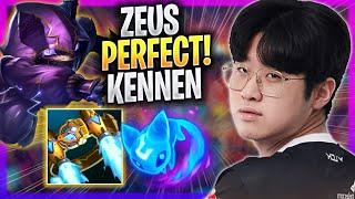 ZEUS PERFECT GAME WITH KENNEN - T1 Zeus Plays Kennen TOP vs Renekton  Season 2023