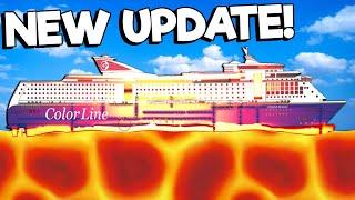 I Melted a Cruise Ship in the NEW UPDATE in Floating Sandbox