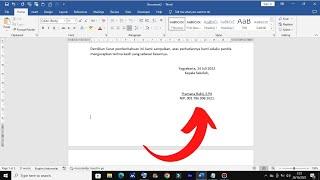 Cara Membuat Kolom Tanda Tangan di Microsoft Word