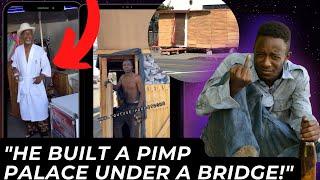 Homeless Nogs Build Shacks on LA Sidewalk + Bum Builds Pimp Palace Under Bridge Complete wJacuzzis