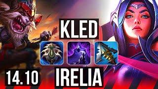 KLED vs IRELIA TOP  14514 500+ games  KR Master  14.10