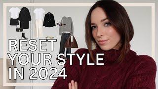 HOW TO RESET YOUR WARDROBE IN 2024 without spending any money  Style & closet reset on a budget