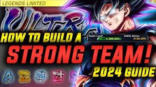 How to Make the STRONGEST TEAM for BEGINNERS 2024 Dragon Ball Legends