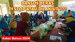 Kabar Bansos 2024  Bantuan Sosial Bansos Beras Di Stop Atau Dilanjut ⁉️⁉️