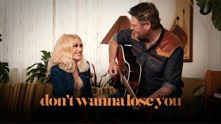 Gwen Stefani & Blake Shelton - Purple Irises Lyric Video