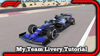 How To Create You Own F1 2020 My Team Livery