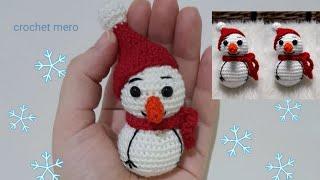 كروشيه رجل الثلج #اميجرومي #amigurumi #كروشيه #crochet
