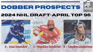 2024 NHL DRAFT RANKING MEETING  DobberProspects April Top 96 Scouts Roundtable