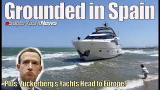 Luxury Yacht Grounded in Spain Taking on Water  Sy News Ep336