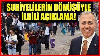 Ali Yerlikayadan Suriyelilerin dönüşüyle ilgili açıklama - Ulusal Haber