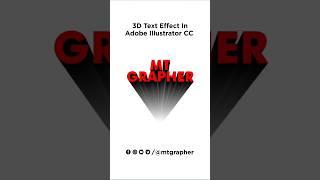 How to create long shadow Text Effect in Adobe illustrator CC #shorts #mtgrapher