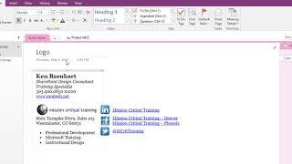 OneNote Section Groups