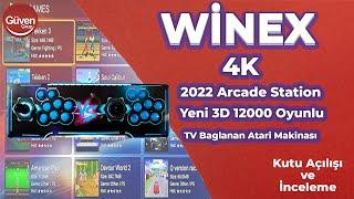 ZAMANDA YOLCULUK YAPTIK  ScHitec 4K Arcade Station 3D 12000 Oyunlu TV Bağlanan Atari Makinası