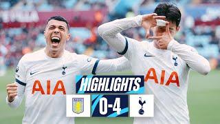 ASTON VILLA 0-4 TOTTENHAM HOTSPUR  PREMIER LEAGUE HIGHLIGHTS  SPURS THRASH VILLA