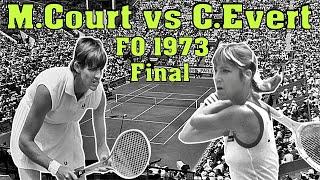 Margaret Court vs Chris Evert  FO 1973  Final Highlights.