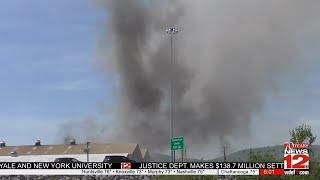 Scrap yard fire covers downtown Chattanooga with smoke