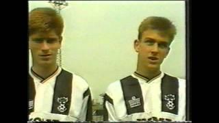 Neil Warnock interviewing Tommy Johnson and Mark Draper 1989