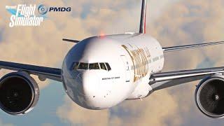 PMDG B777-300ER Emirates  Glasgow - Dubai  Full Flight MSFS2020