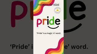 ️Join us as we breakdown the word pride with Phonics #pride #shorts #shortsvideo