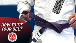 How to tie your belt  BJJ Techniques  Gracie Barra Carlton