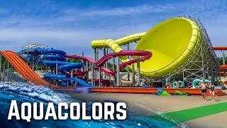 ALL WATER SLIDES at Aquacolors Poreč Croatia