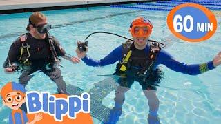 Blippi Learns About Scuba Diving  Blippi Sink or Float  Educational Videos for Kids
