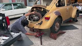 VW Beetle engine removal HOW TO