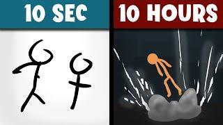 Animating a Stick Fight in 10 Seconds vs 10 Hours