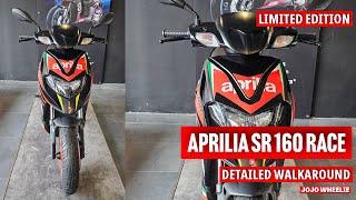Aprilia SR 160 Race The Most most detailed walkaround  Review   Sports Scooter