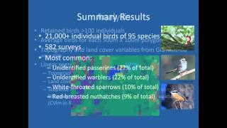 Monitoring Our Migratory Birds Workshop 2013 Anna Peterson Part 1 of 2 HD