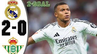 Real Madrid vs Real Betis 2-0 All Goals & Highlights-2024