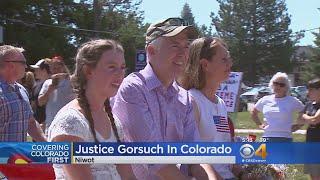 Supreme Court Justice Neil Gorsuch Back In Colorado