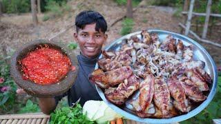 King of Chili Mouth Watering Eat Big Squid