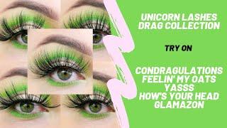 Unicorn Lashes - Drag Collection - TRY ON