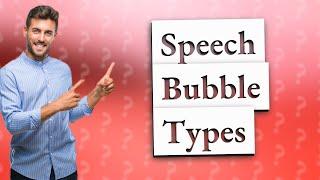 What are the 4 types of speech bubbles?