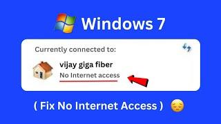How to Fix Windows 7_EthernetLanWifi Connected but No Internet Access Problem 2024