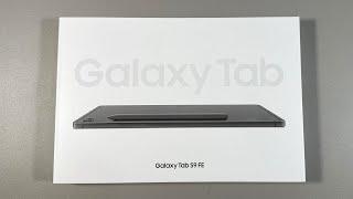 Samsung Galaxy Tab S9 FE OneUI 6.1 unboxing camera speakers antutu gaming test