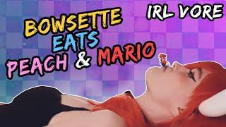 Bowsette eats Peach & Mario