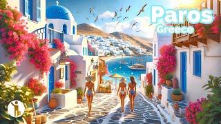 Paros Greece  - The Alternative Mykonos - 4k HDR 60fps Walking Tour ▶239min