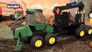 John Deere Rückezug -- 02133 -- BRUDER Spielwaren