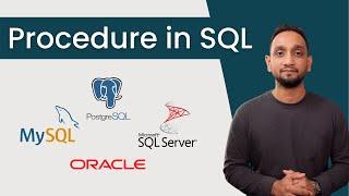 Procedure Tutorial in SQL  SQL Stored Procedure  Procedure in SQL
