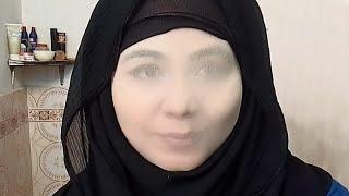 hijab bondage tight niqab with makeup tutorial