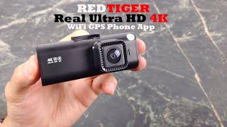 RedTiger WiFi GPS Dash Cam  Real Ultra HD 4K Resolution