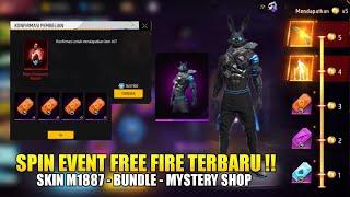 SPIN EVENT FF TERBARU BUNNY RINGLEADER BUNDLE M1887 MATA ELANG MYSTERY SHOP FREE FIRE