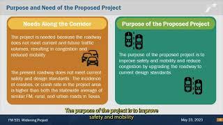 FM 521 from CR 56 to FM 1462 Virtual Public Meeting with In-Person Option