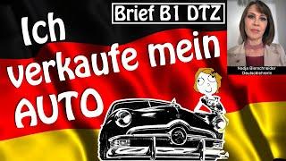 Brief B1 DTZ Ich verkaufe mein Auto