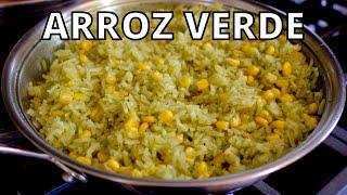 QUICK and EASY Arroz Verde  Arroz Poblano Mexican Green Rice