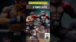 cute cat vs captain yamato #narutoshippuden #yamato #shorts #cat #ai #cattype #cats #funny