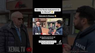 Wie viel Rente bekommen sie?  #kemaltv #deutschland #deutsch #umfrage #lustig #interview