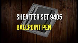 Ep 415 Sheaffer Set 9405 VFM Ballpoint Pen – Matte Black With Nickel-Plating And A6 Notebook